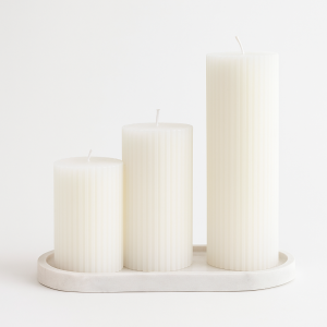 Stripped Flathead Candle set